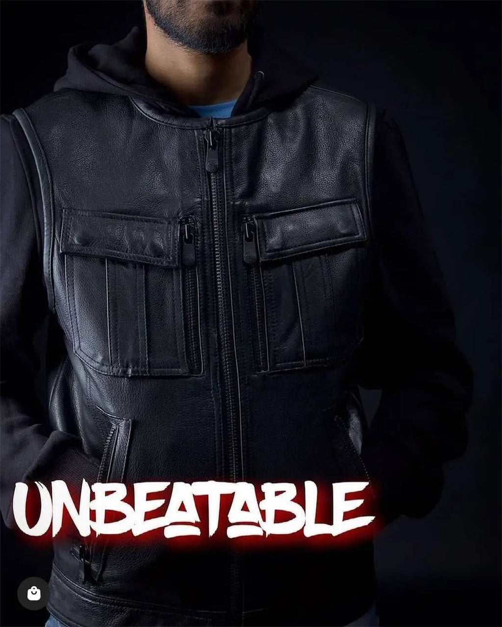Unbeatable Men's Motorcycle Leather Vest
