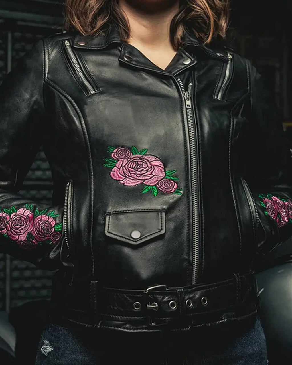 Bloom - Women's Motorcycle Leather Jacket
