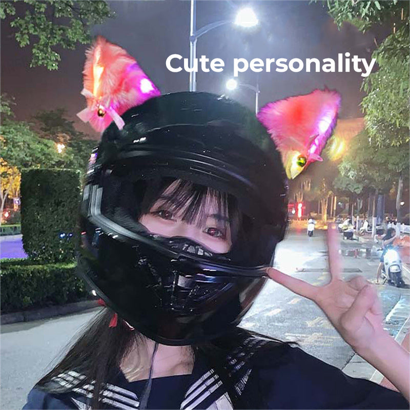 Glow Cat Ears Helmet Decor