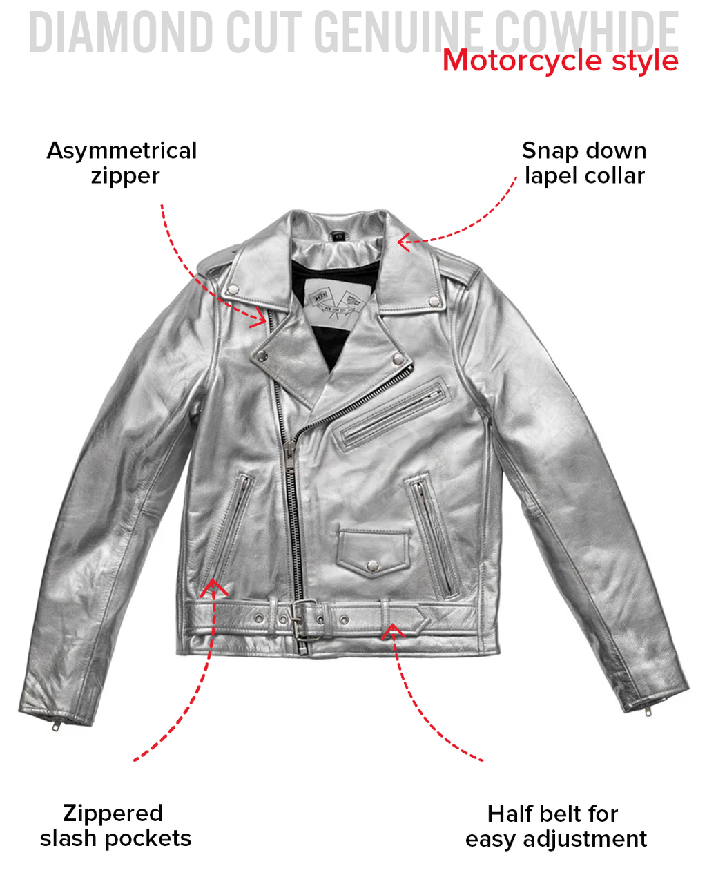 Deirdre - Women's BHBR Motorcycle Leather Jacket