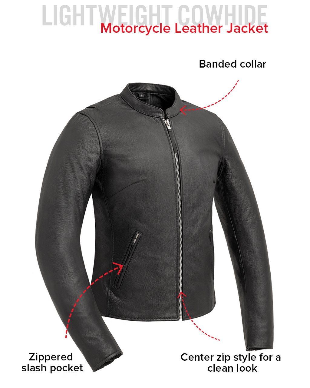 Flashback - Women's Motorcycle Leather Jacket