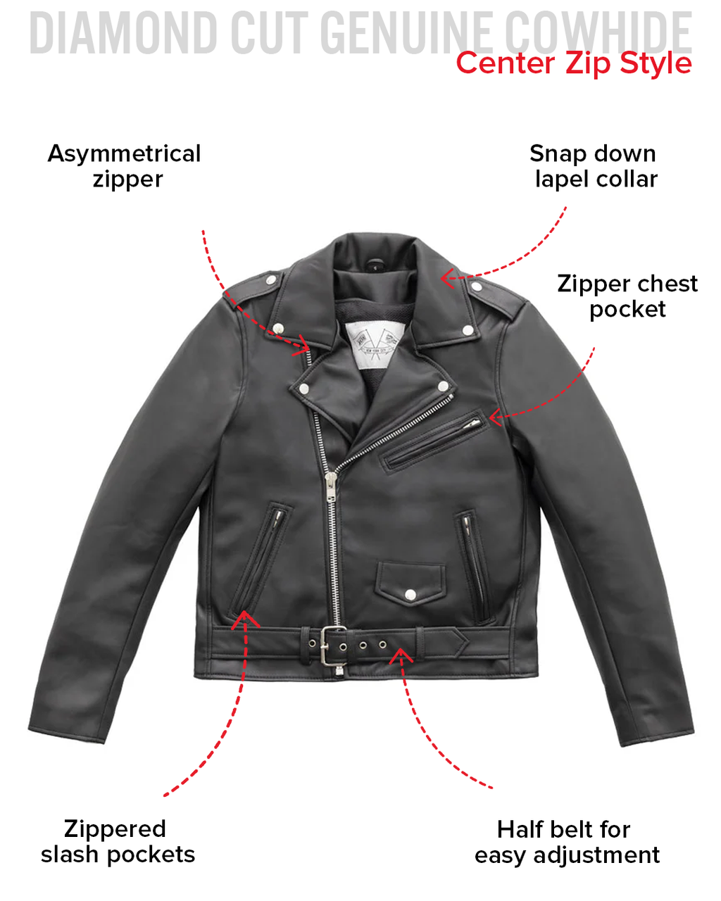 Cassandra - Women's Vegan Leather Motorcycle Jacket