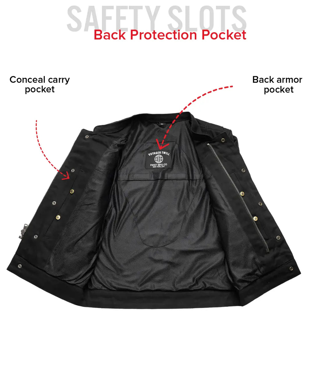 Desperado Men's Motorcycle Twill Jacket