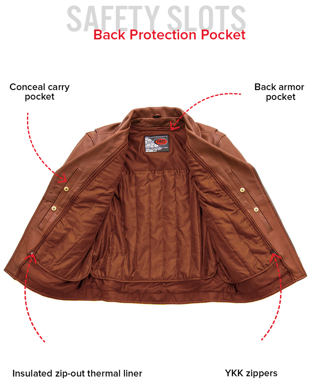 Fillmore Men's Motorcycle Leather Jacket