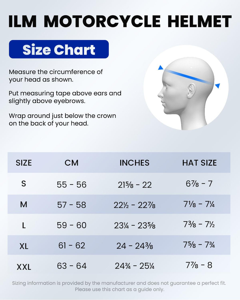ILM Full Face Motorcycle Carbon Fiber Helmet Model 861C
