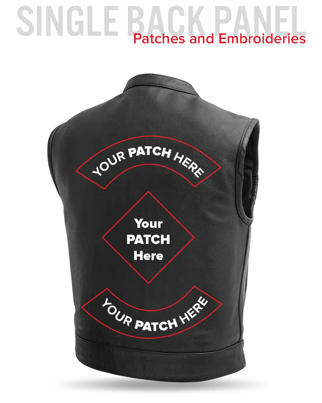 Lowrider Men's Motorcycle Leather Vest