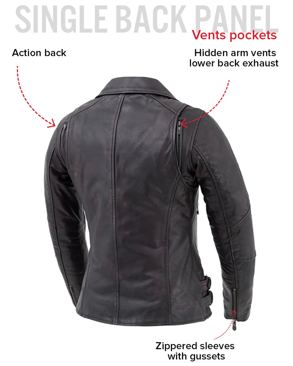 Wildside - Women's Motorcycle Leather Jacket