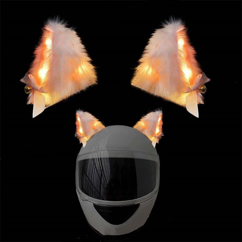Glow Cat Ears Helmet Decor