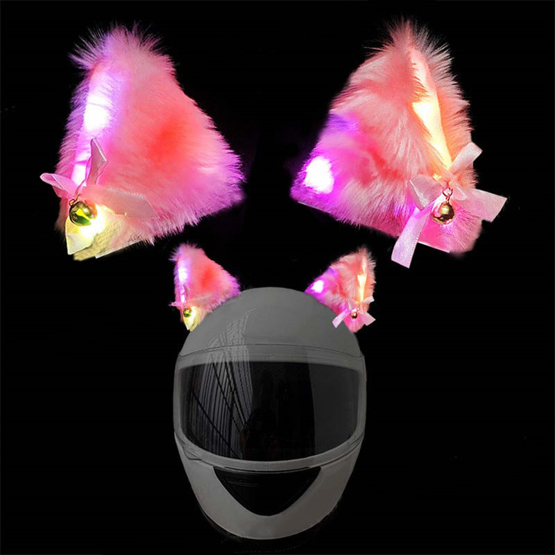 Glow Cat Ears Helmet Decor