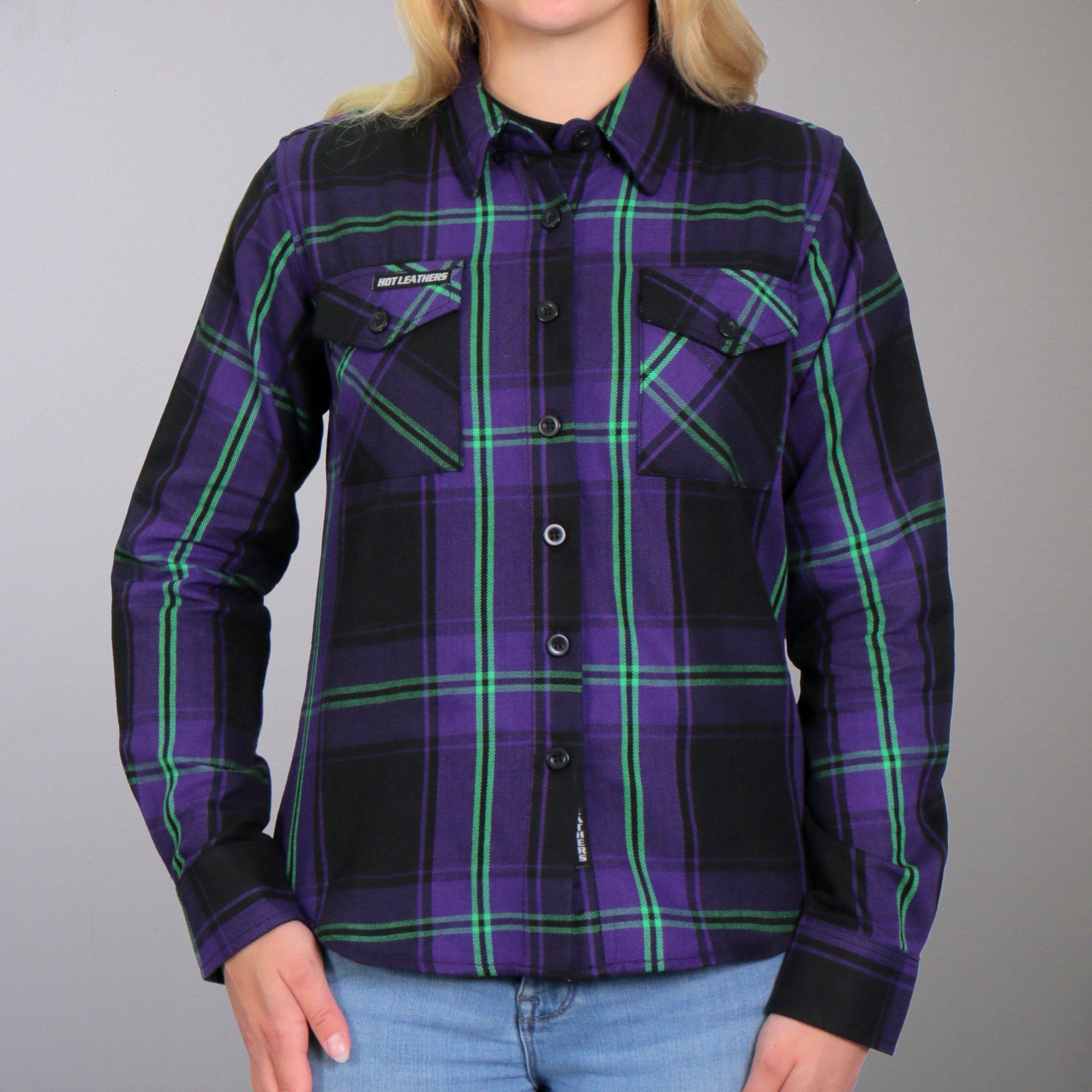 Hot Leathers Ladies 'Voodoo' Multi/Color Cotton Flannel Shirt - Button Front - Riding - Casual Wear - FLL3006