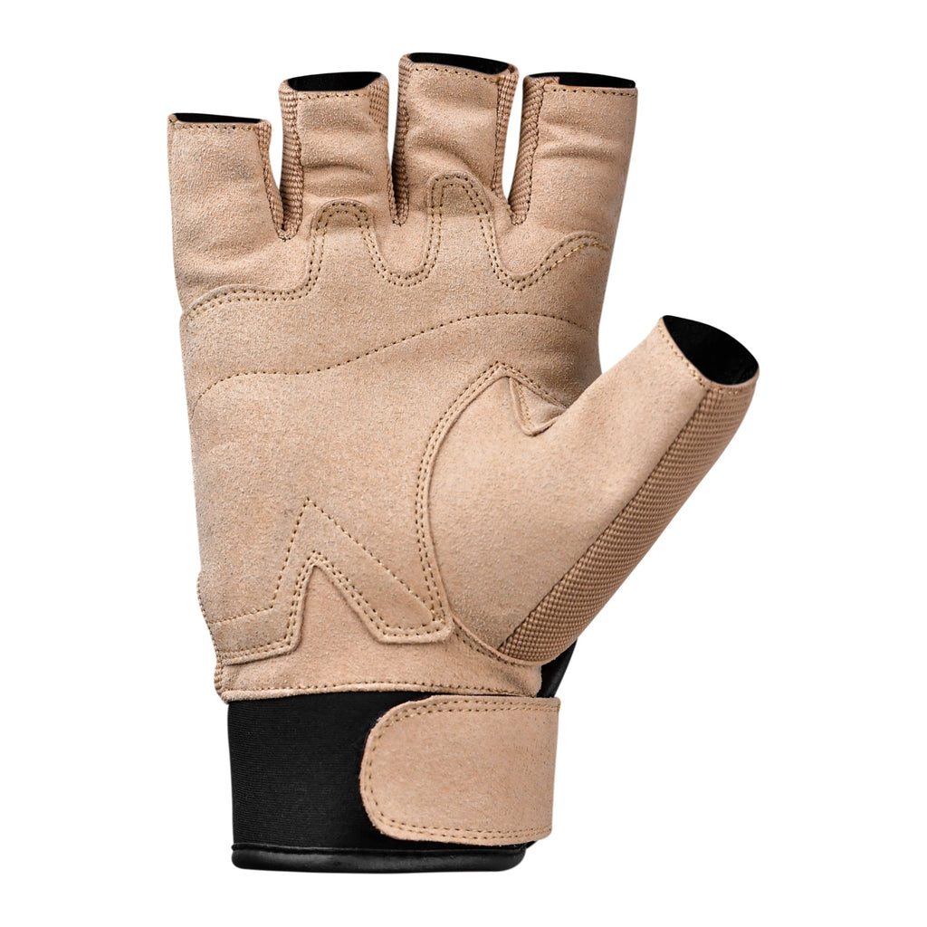 JAG Half Finger Tactical Gloves - (Beige)