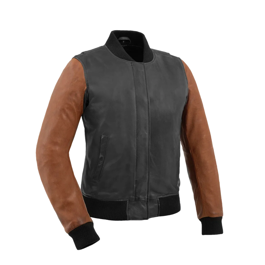 Lella Women's Motorcycle Leather Jacket