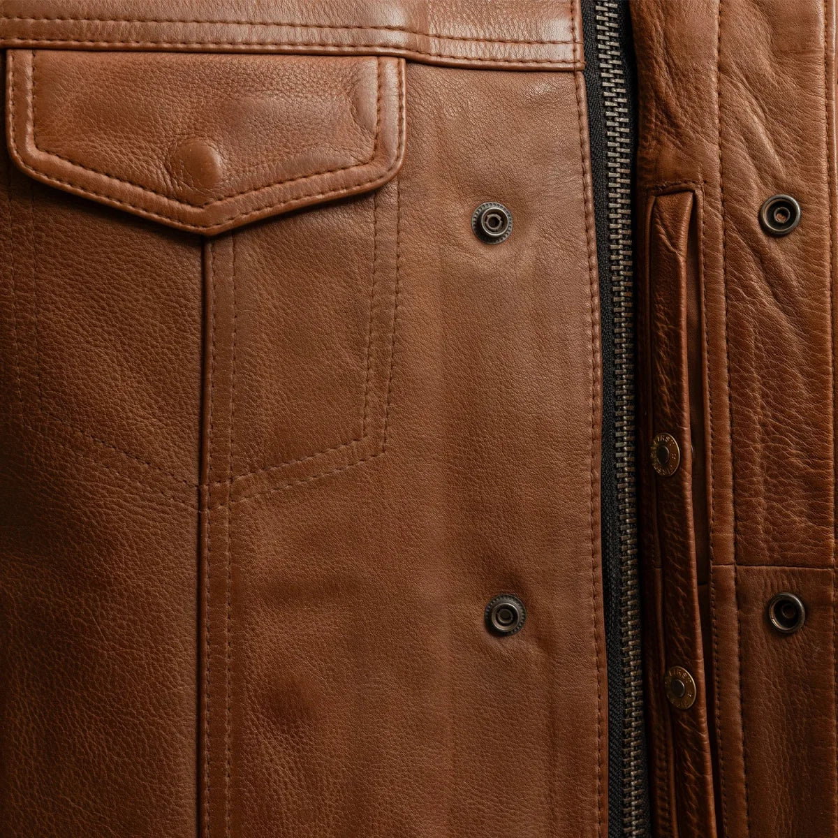 Sharp Shooter Men's Motorcycle Leather Vest