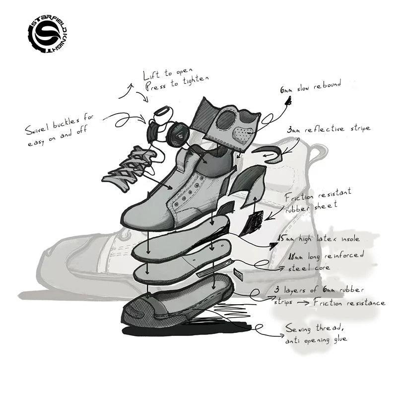 STAR FIELD KNIGHT™ Casual Style Motorcycle Riding Shoes